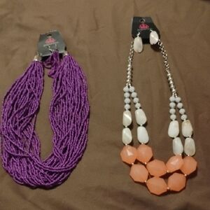 paparazzi Purple Multi-Strand Seed Bead Necklace